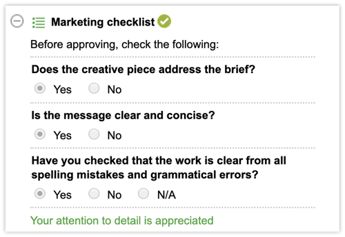 36-Approval checklists