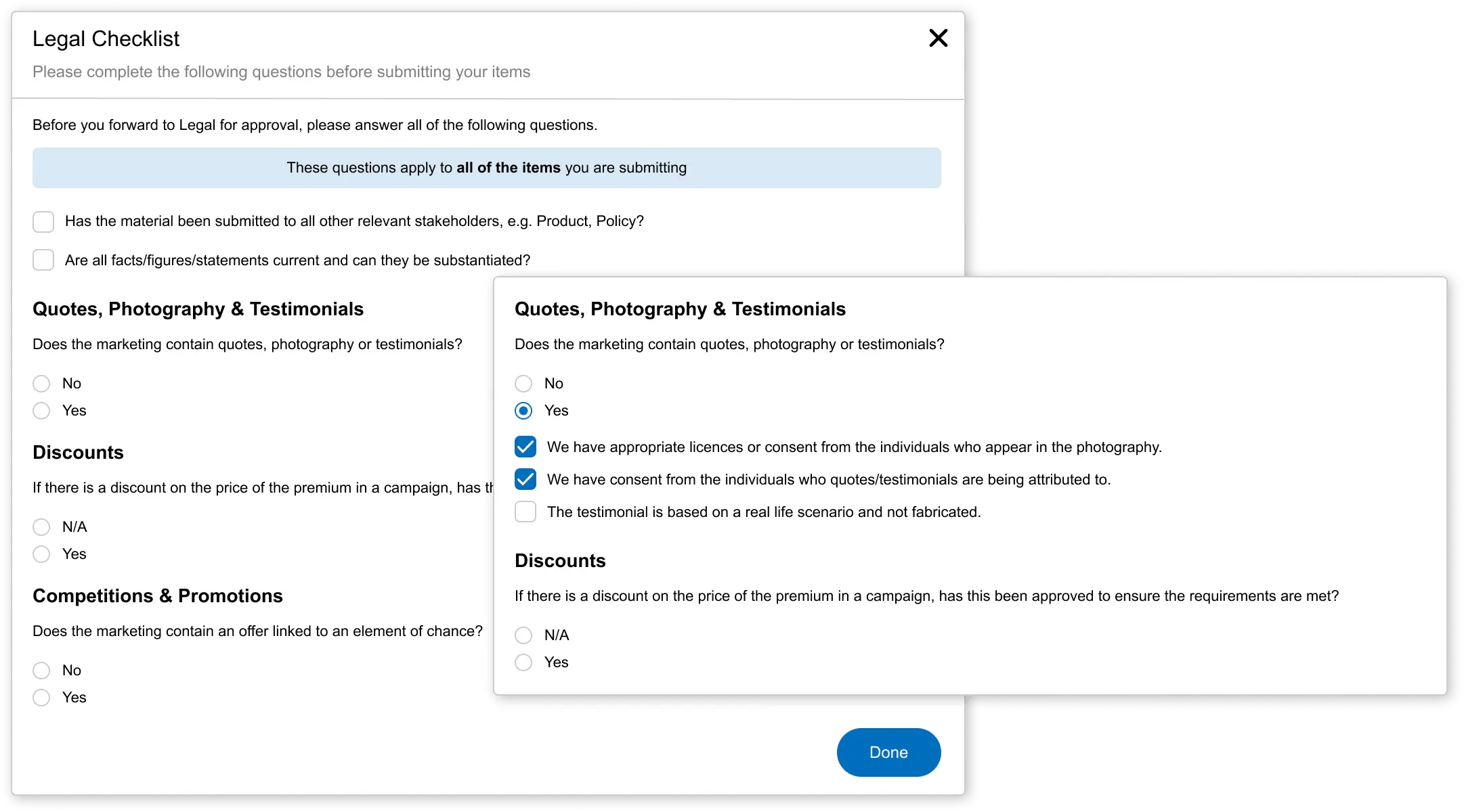 Approval-Checklist-Submitter-with-Dynamic-Questions