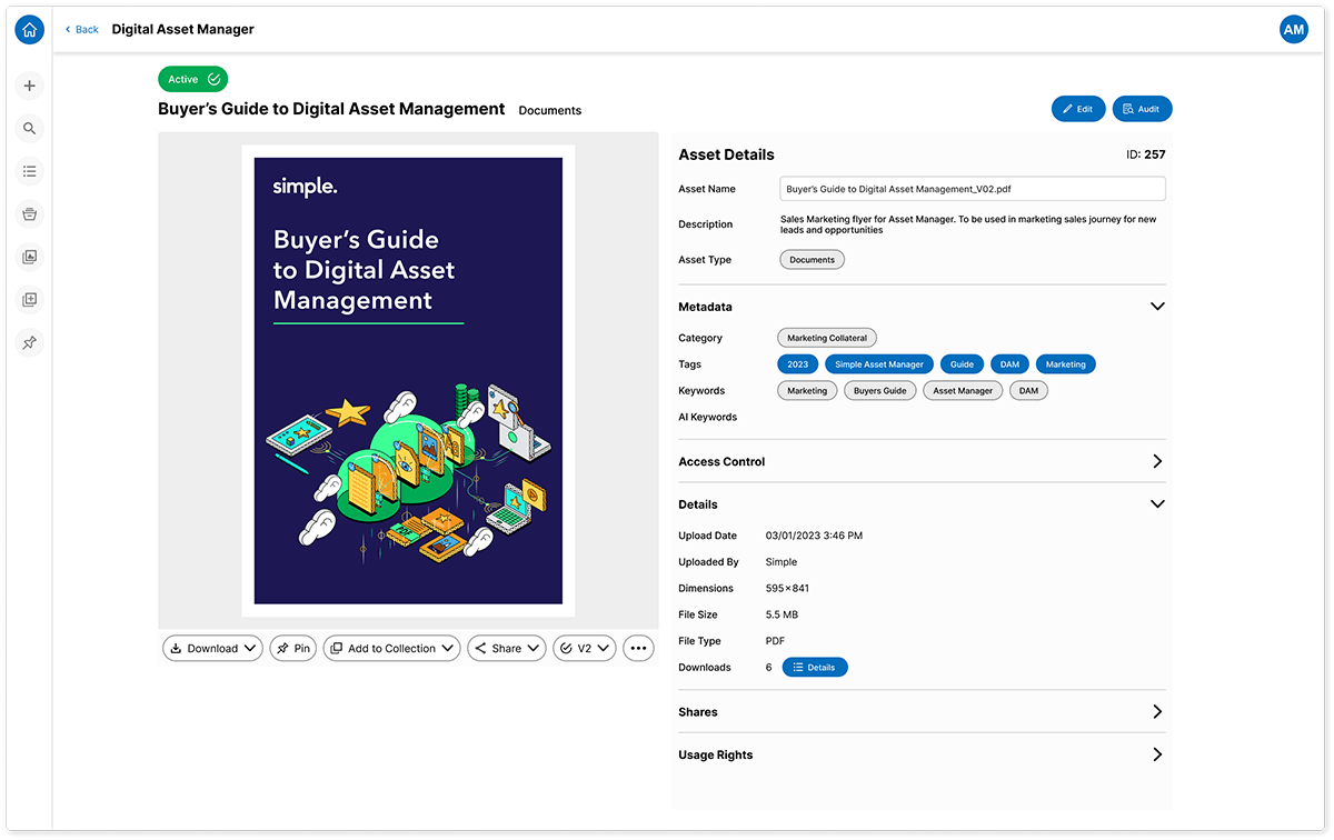 Asset Profile - Buyers Guide to DAM